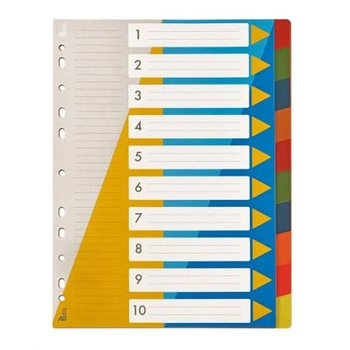 Przekładki PP A4 numeryczne 1-10 A`1 Tetis